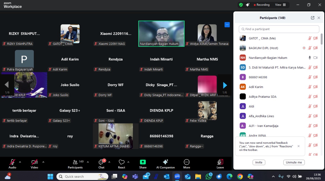 Public Hearing RPM tentang Penyusunan Standar Usaha dalam Sektor Transportasi